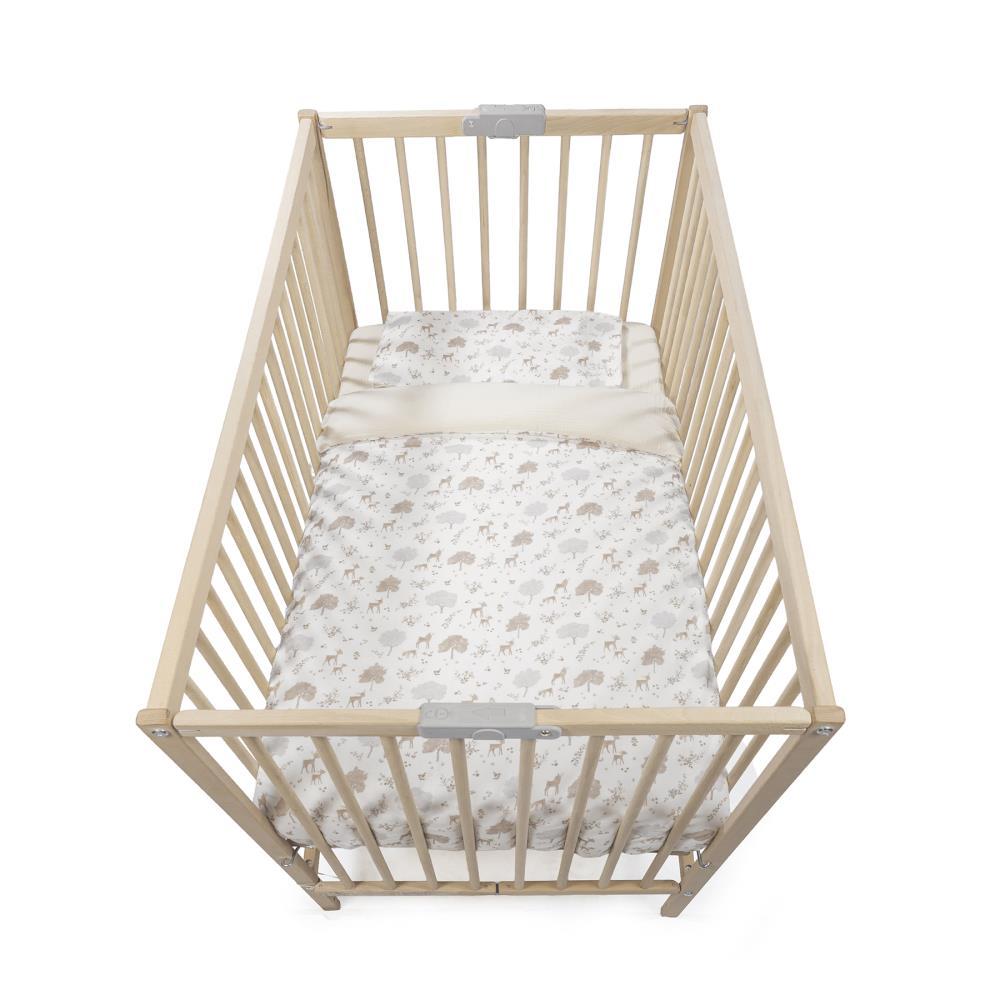 Juego de 3 piezas Pasito a Pasito Nara Beige para cama/cuna 120x60cm