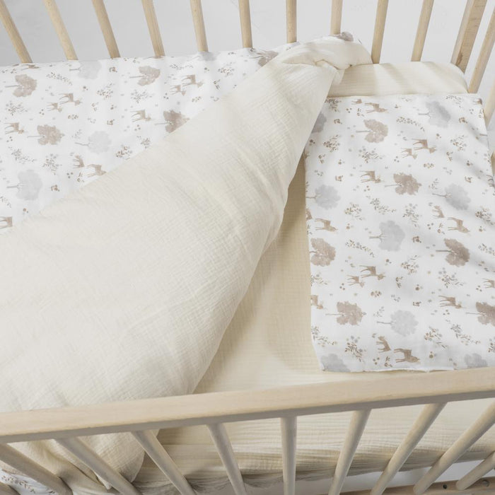 Conjunto de 3 Peças Pasito a Pasito Nara Beige para Cama/Berço 120x60cm