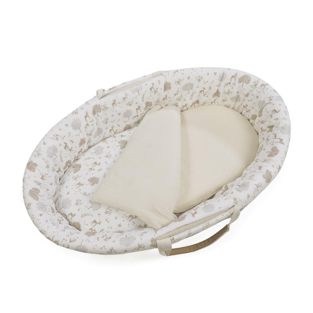 Conjunto de 4 Peças Pasito a Pasito Nara Beige para Alcofa 80x40cm