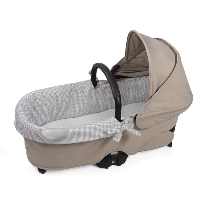 Forra/Protetor com Atilho Dual e Lençol Pasito a Pasito Little Bloom Vichy Grey