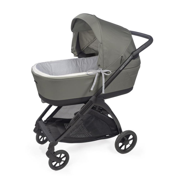 Forra/Protetor com Atilho e Varas e Lençol para Alcofa Pasito a Pasito Little Bloom Vichy Grey
