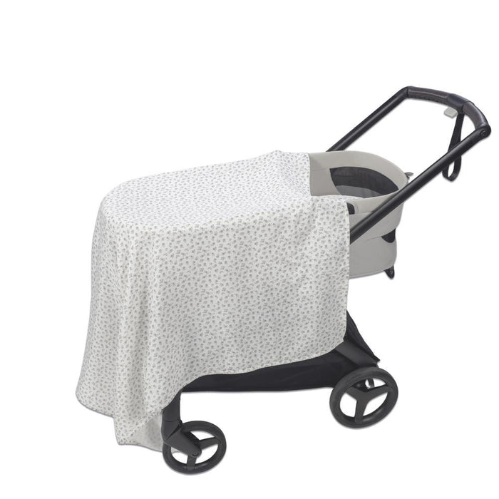 Conjunto de Lençóis para Alcofa Pasito a Pasito Little Bloom Flower Grey