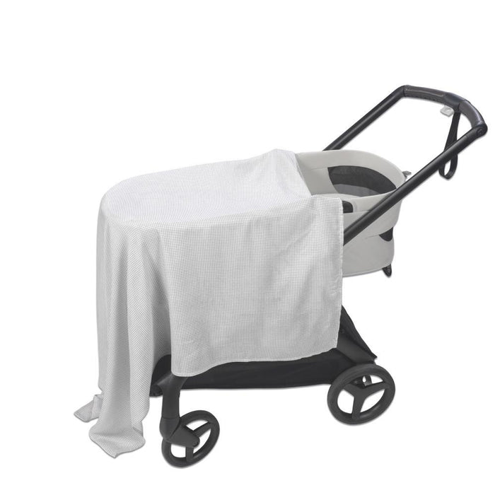 Conjunto de Lençóis para Alcofa Pasito a Pasito Little Bloom Vichy Grey