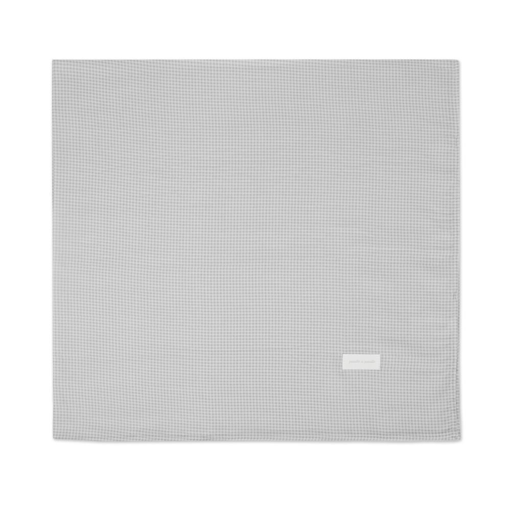 Musselina Pasito a Pasito Little Bloom Vichy Grey 120x120cm