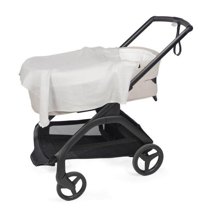 2 Musselinas Pasito a Pasito Little Bloom Vichy Grey 70x70cm