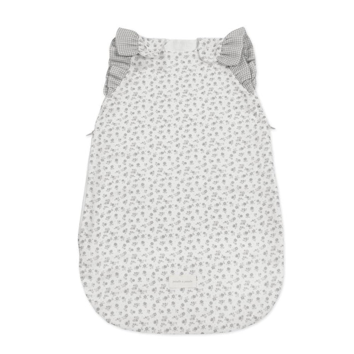 Saco de Dormir Pasito a Pasito Little Bloom Flower Grey 1-4m Tog 0.5