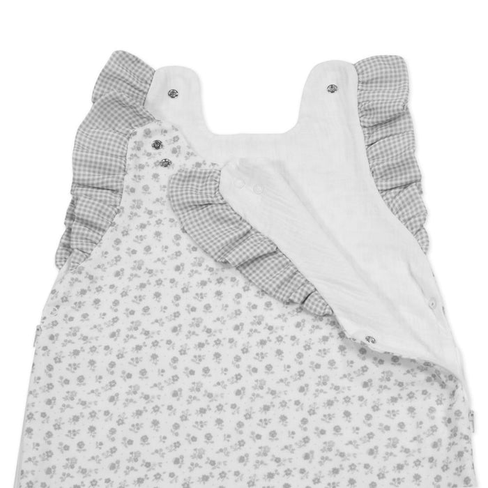 Saco de Dormir Pasito a Pasito Little Bloom Flower Grey 1-4m Tog 0.5