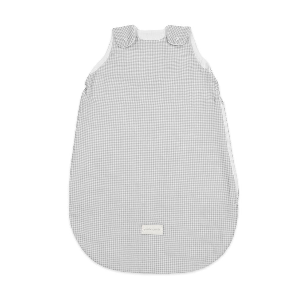Saco de Dormir Pasito a Pasito Little Bloom Vichy Grey 1-4m Tog 0.5