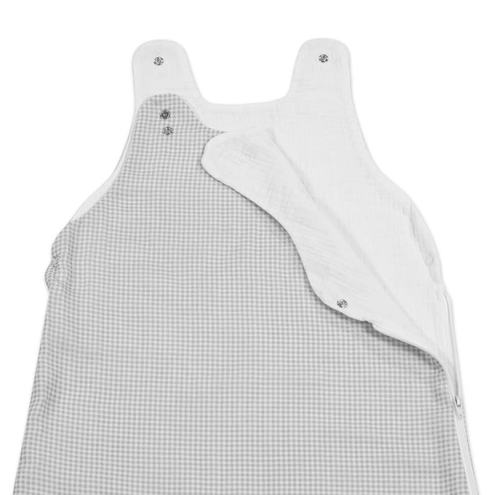 Saco de Dormir Pasito a Pasito Little Bloom Vichy Grey 1-4m Tog 0.5
