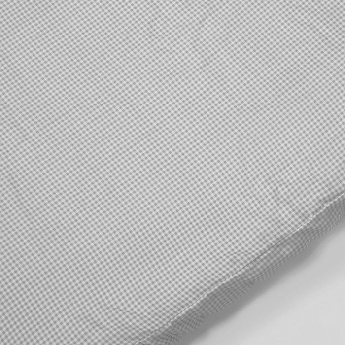 Lençol Ajustável Pasito a Pasito Little Bloom Vichy Grey 90x50cm