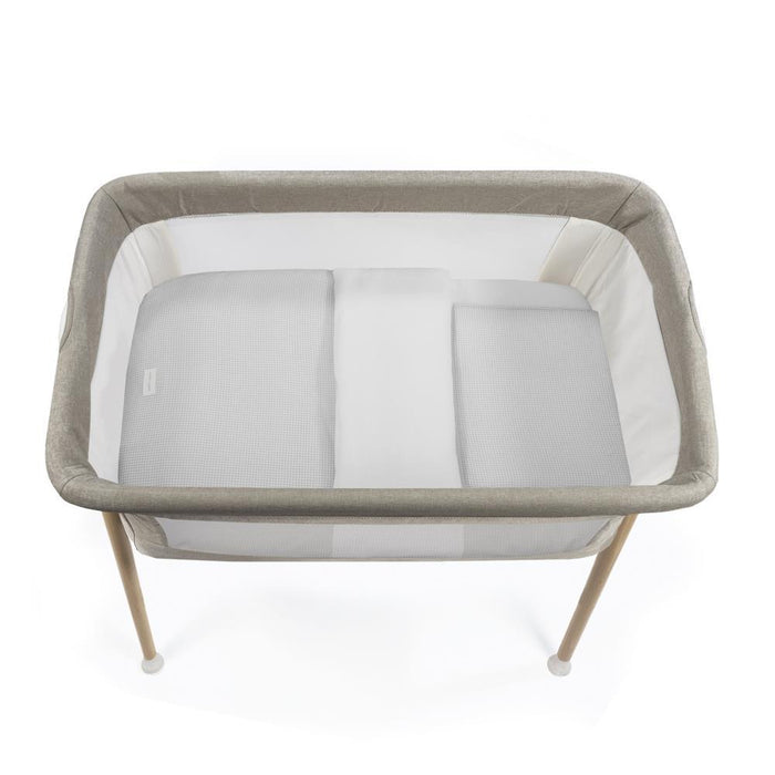 Conjunto de 3 Peças para Berço 90x50cm Pasito a Pasito Little Bloom Vichy Grey
