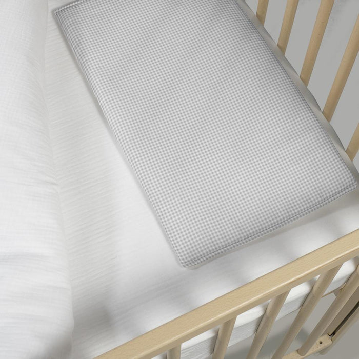 Conjunto de 3 Peças para Berço 120x60cm Pasito a Pasito Little Bloom Vichy Grey