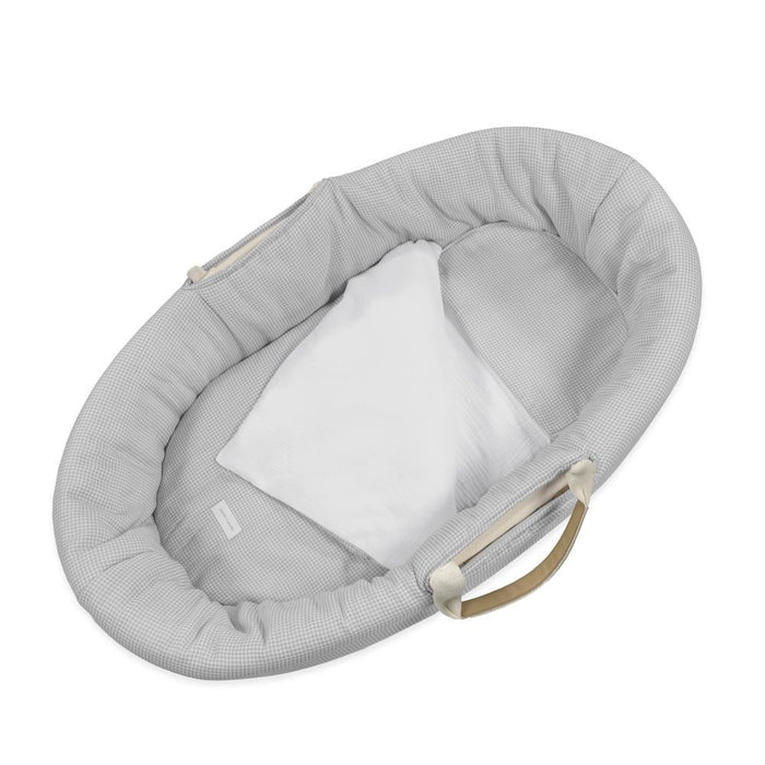 Conjunto de 5 Peças para Alcofa 80x40cm Pasito a Pasito Little Bloom Vichy Grey