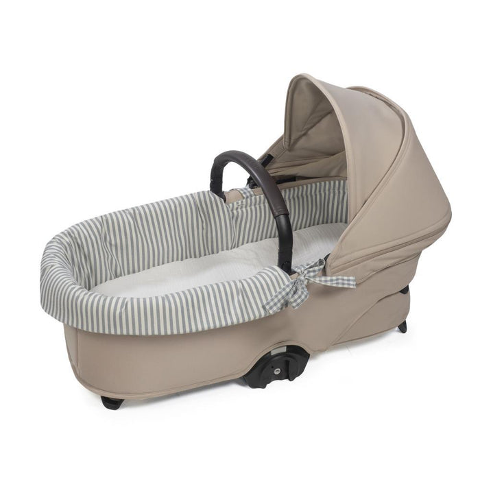 Forra/Protetor com Atilho Dual e Lençol para Alcofa Walking Mum Praliné Vichy/Strips Matcha