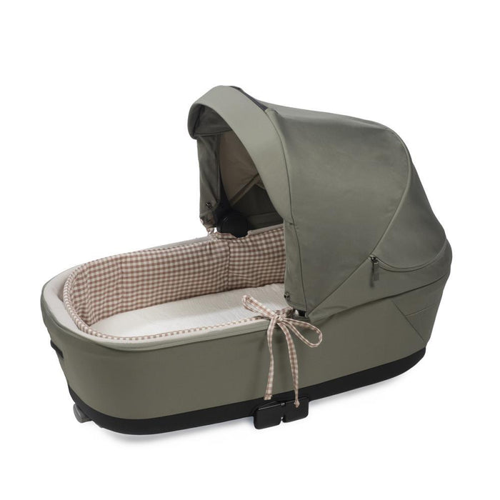 Forra/Protetor com Atilho e Varas e Lençol para Alcofa Walking Mum Praliné Vichy/Strips Moka