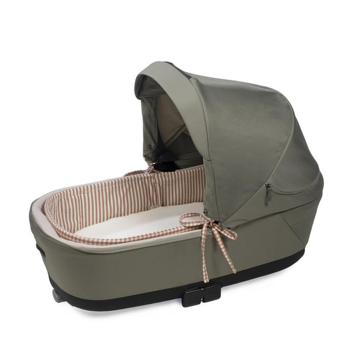 Forra/Protetor com Atilho e Varas e Lençol para Alcofa Walking Mum Praliné Vichy/Strips Moka