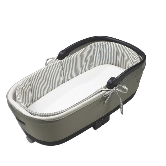 Forra/Protetor com Atilho e Varas e Lençol para Alcofa Walking Mum Praliné Vichy/Strips Matcha