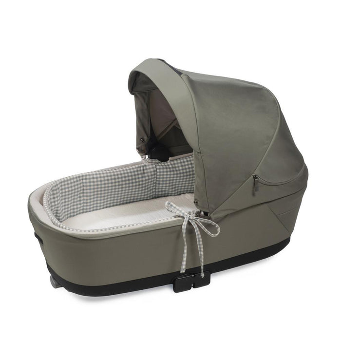 Forra/Protetor com Atilho e Varas e Lençol para Alcofa Walking Mum Praliné Vichy/Strips Matcha