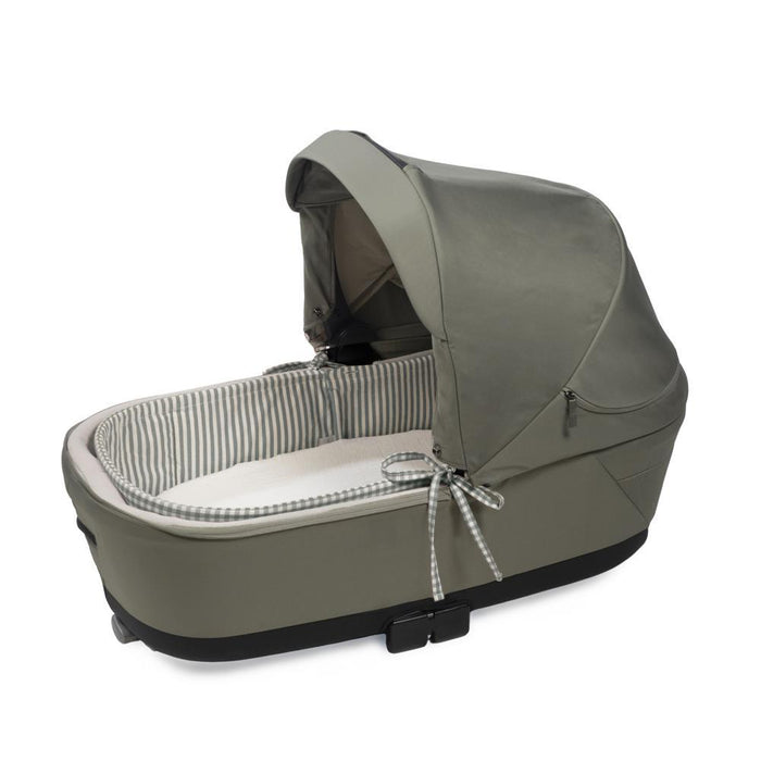 Forra/Protetor com Atilho e Varas e Lençol para Alcofa Walking Mum Praliné Vichy/Strips Matcha
