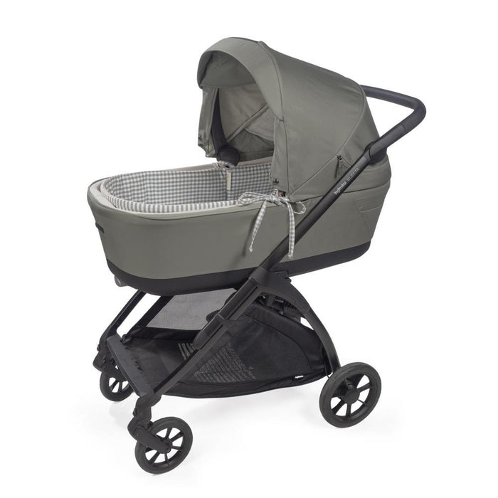 Forra/Protetor com Atilho e Varas e Lençol para Alcofa Walking Mum Praliné Vichy/Strips Matcha