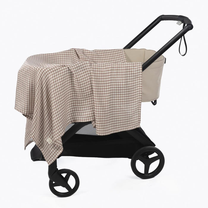 Conjunto de Lençóis para Alcofa Walking Mum Praliné Strips/Vicky Moka