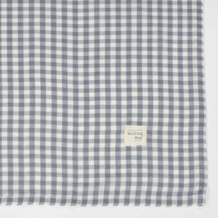 Conjunto de Lençóis para Alcofa Walking Mum Praliné Strips/Vichy Matcha