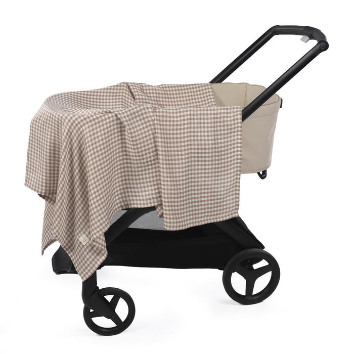 Musselina Walking Mum Praliné Vichy Moka 120x120cm