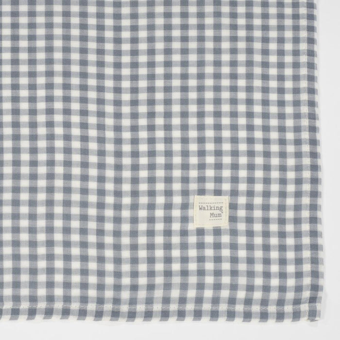 Musselina Walking Mum Praliné Vichy Matcha 120x120cm