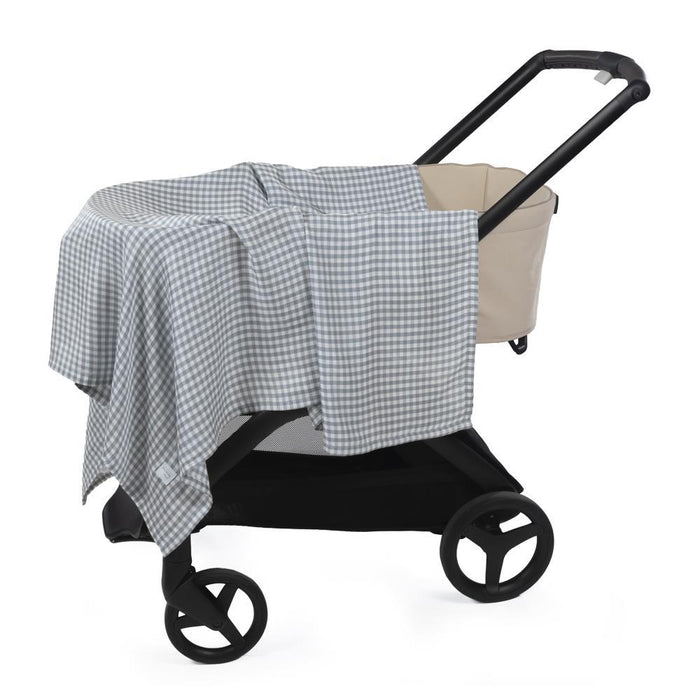 Musselina Walking Mum Praliné Vichy Matcha 120x120cm