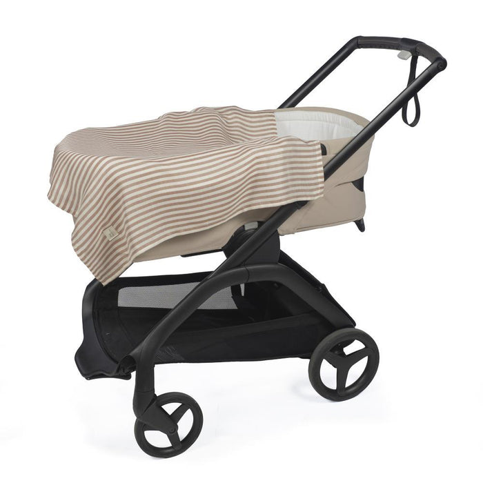 2 Musselinas em Bambu Walking Mum Praliné Vichy/Strips Moka 70x70cm