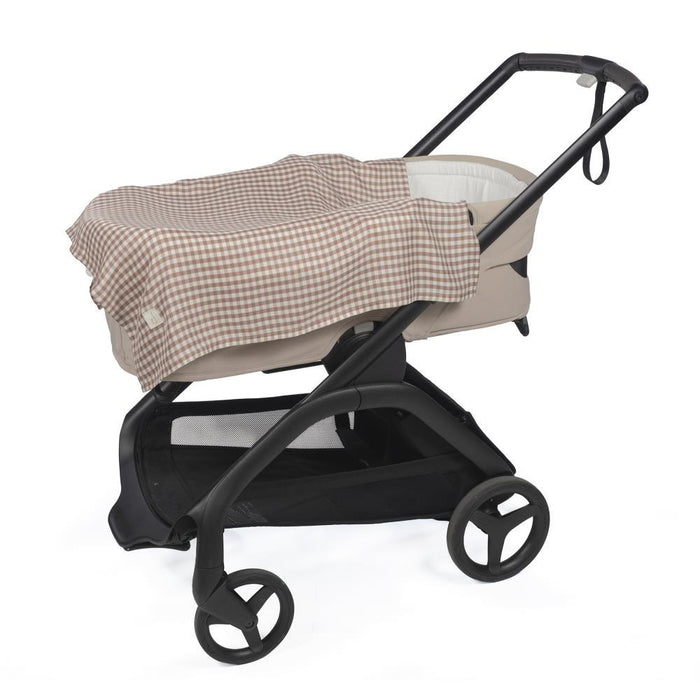 2 Musselinas em Bambu Walking Mum Praliné Vichy/Strips Moka 70x70cm