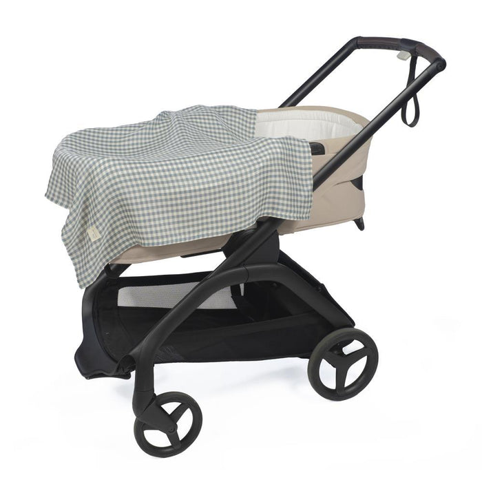 2 Musselinas em Bambu Walking Mum Praliné Vichy/Strips Matcha 70x70cm