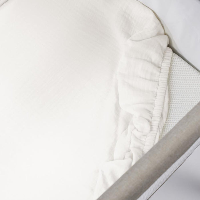 Conjunto de 3 Peças para Berço 90x50cm Walking Mum Vichy/Strips Moka