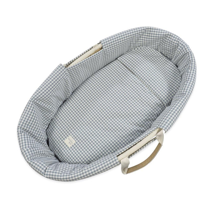 Conjunto de 5 Peças para Alcofa 80x40cm Walking Mum Praliné Vichy/Strips Matcha