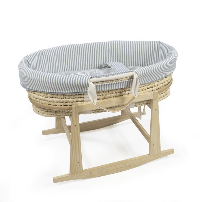 Conjunto de 5 Peças para Alcofa 80x40cm Walking Mum Praliné Vichy/Strips Matcha