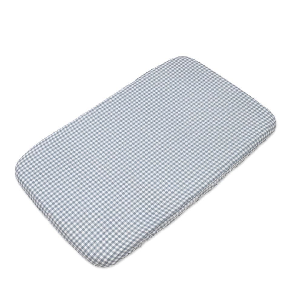 Lençol Ajustável Walking Mum Praliné Vichy Matcha para Berço/Cama 90x50cm