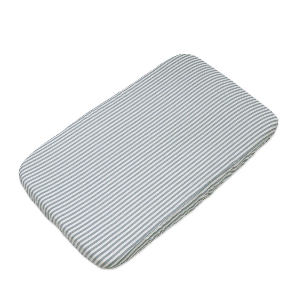 Lençol Ajustável Walking Mum Praliné Strips Matcha para Berço/Cama 90x50cm