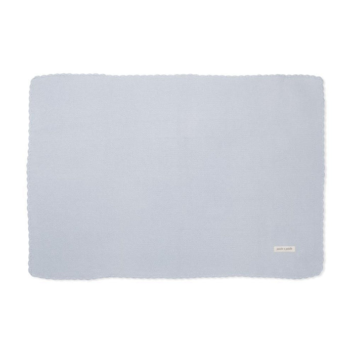 Manta em Tricot Pasito a Pasito Blue