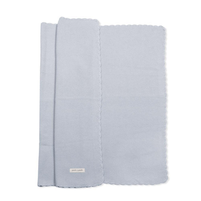Manta em Tricot Pasito a Pasito Blue