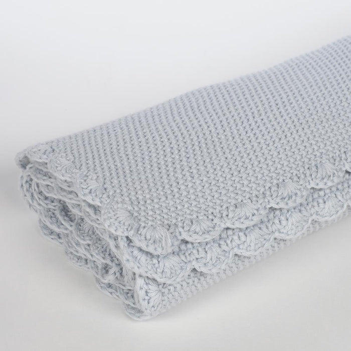 Manta em Tricot Pasito a Pasito Blue