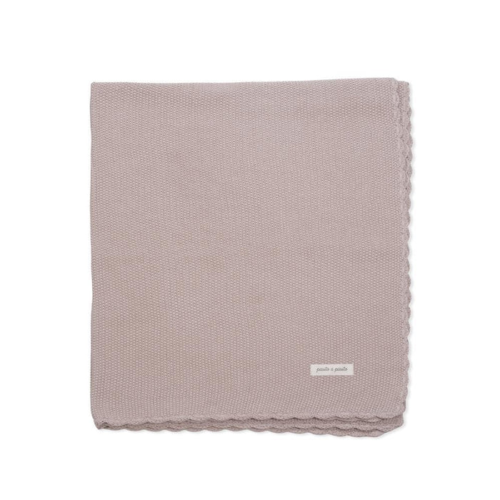 Manta em Tricot Pasito a Pasito Pink