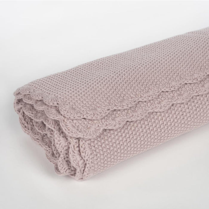 Manta em Tricot Pasito a Pasito Pink