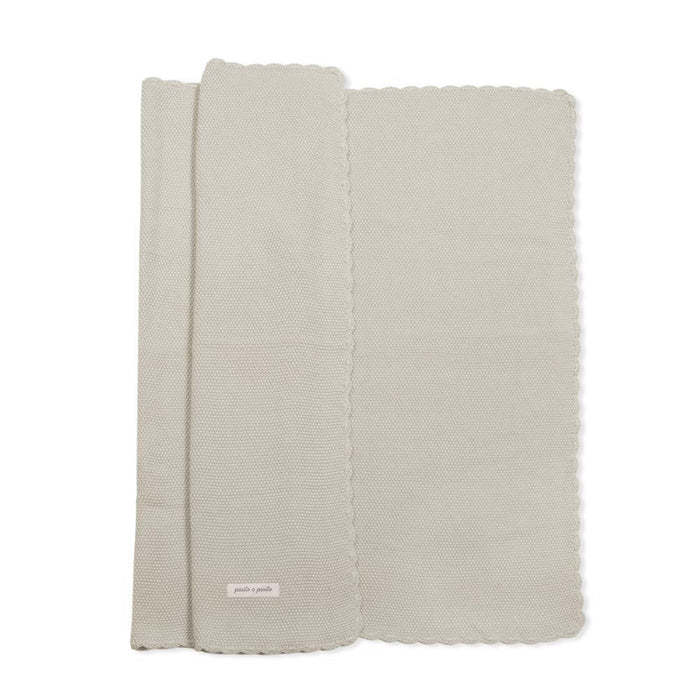 Manta em Tricot Pasito a Pasito Beige