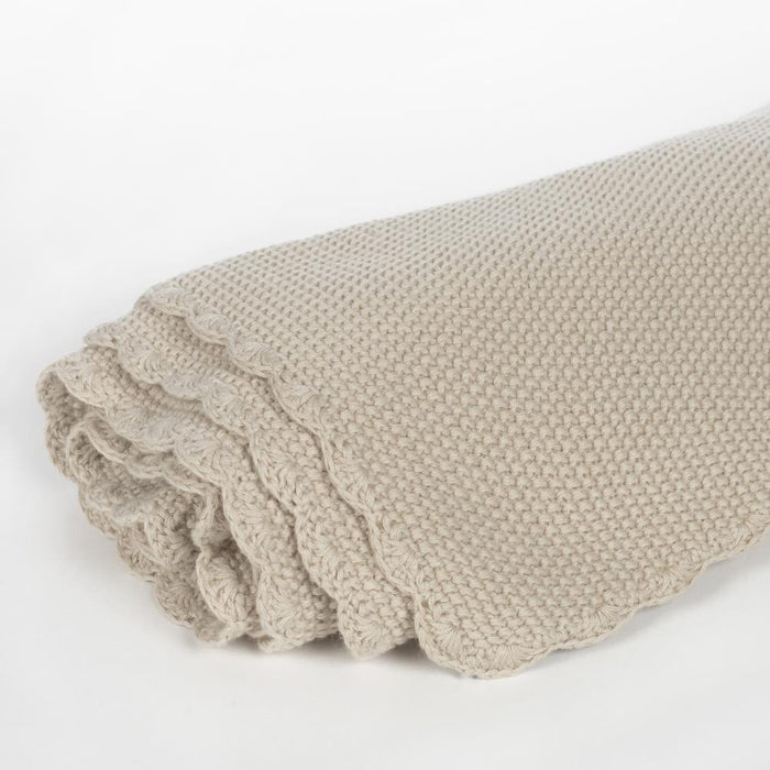 Manta em Tricot Pasito a Pasito Beige