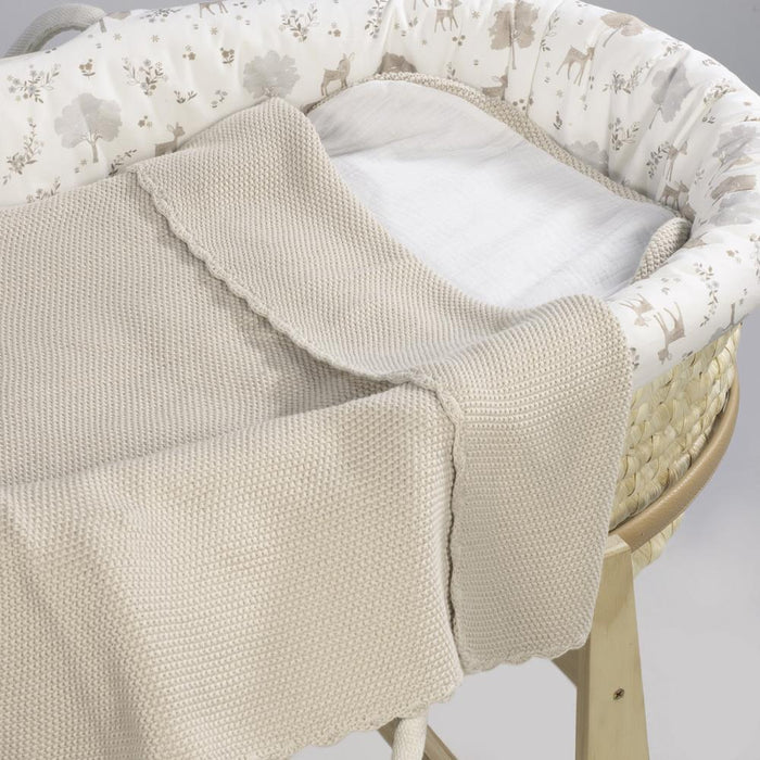 Manta em Tricot Pasito a Pasito Beige