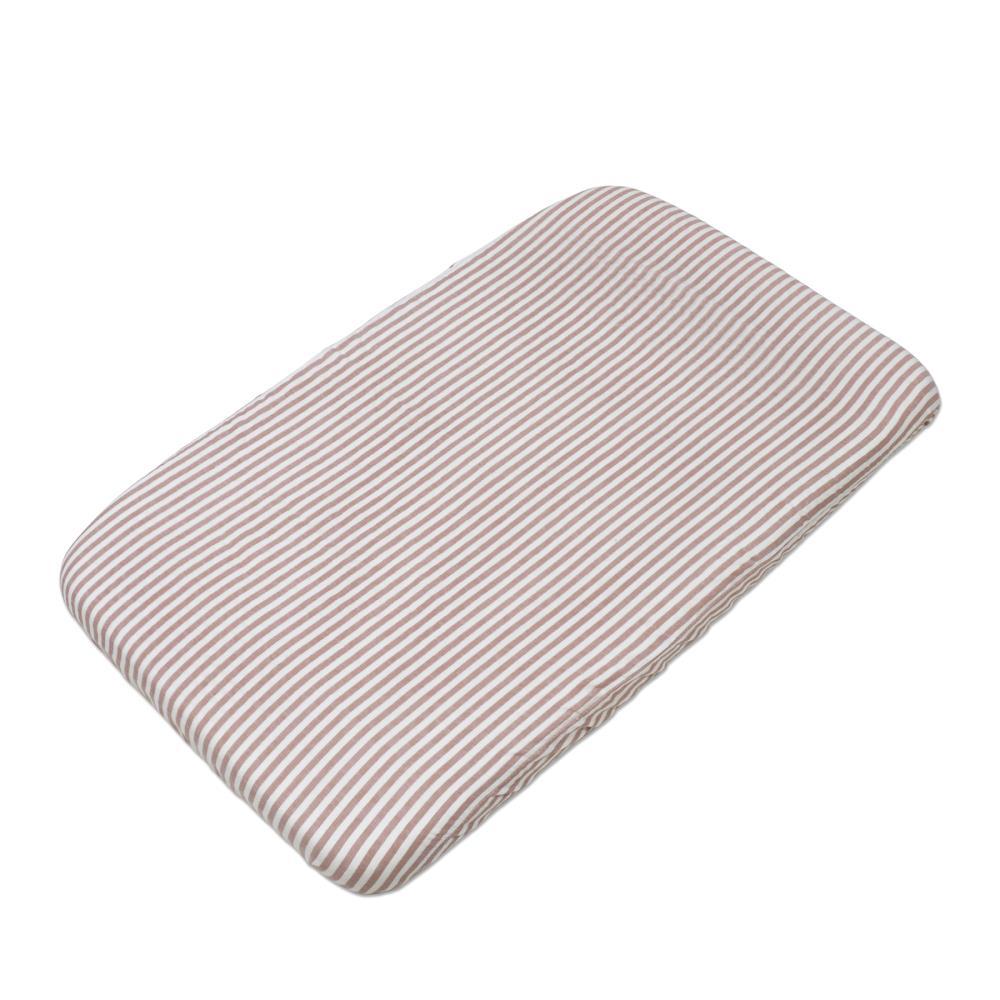 Lençol Ajustável Walking Mum Praliné Strips Moka 120x60cm