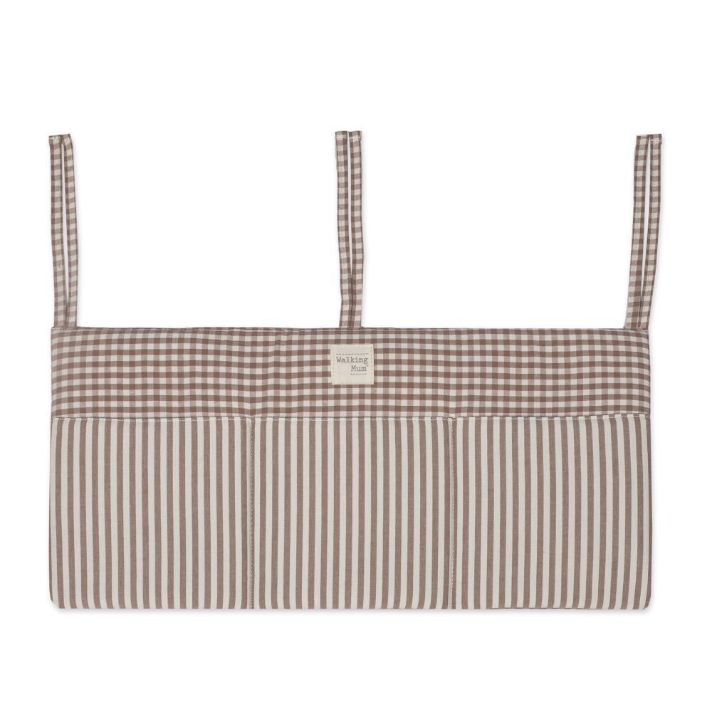 Organizador para Berço Walking Mum Praliné Vichy/Strips Moka