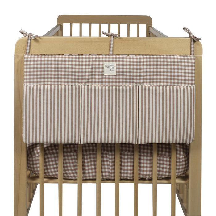 Organizador para Berço Walking Mum Praliné Vichy/Strips Moka