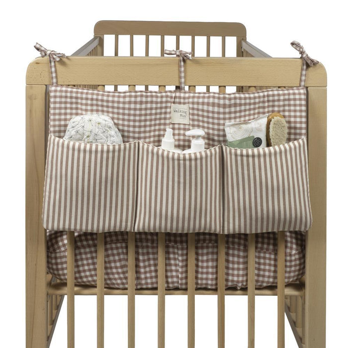 Organizador para Berço Walking Mum Praliné Vichy/Strips Moka