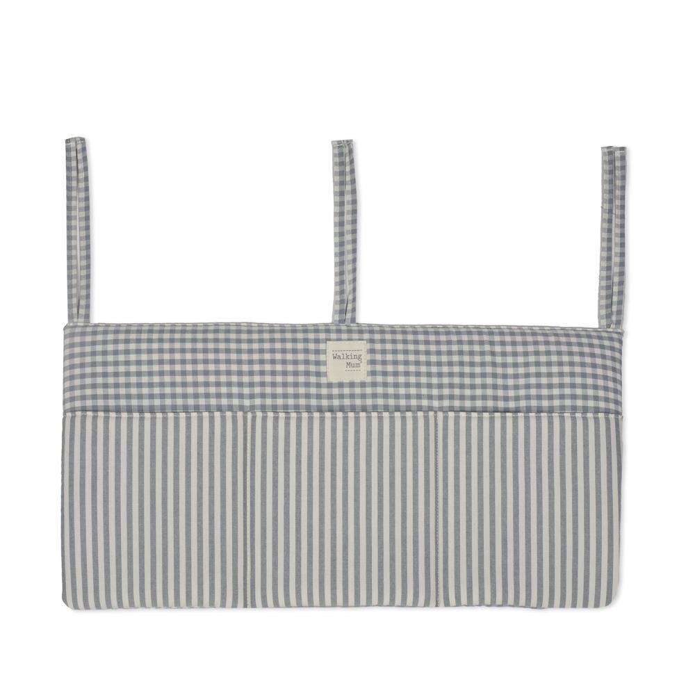 Organizador para Berço Walking Mum Praliné Vichy/Strips Matcha